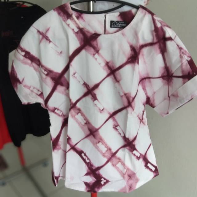 batik abstrak atasan cewek