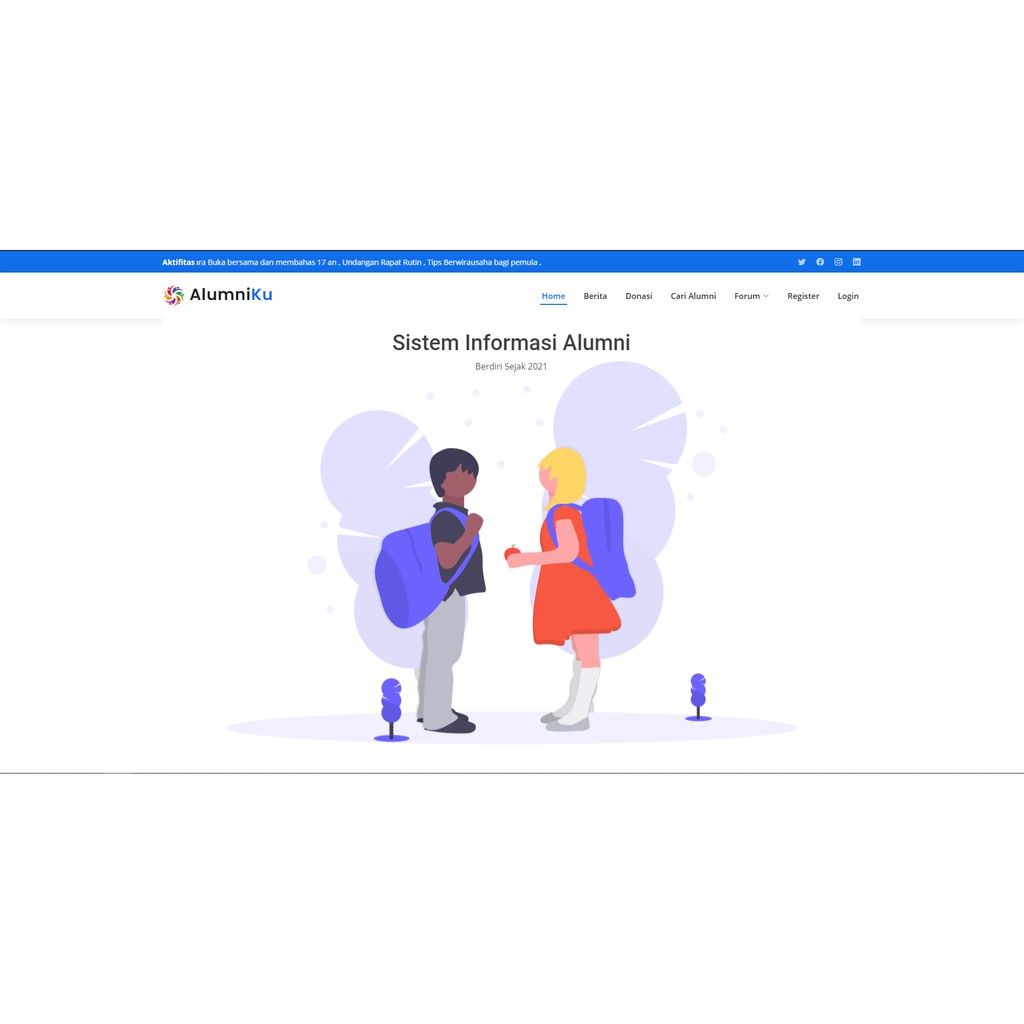 Website Sistem Informasi Alumni dengan Framework Codeigniter 3