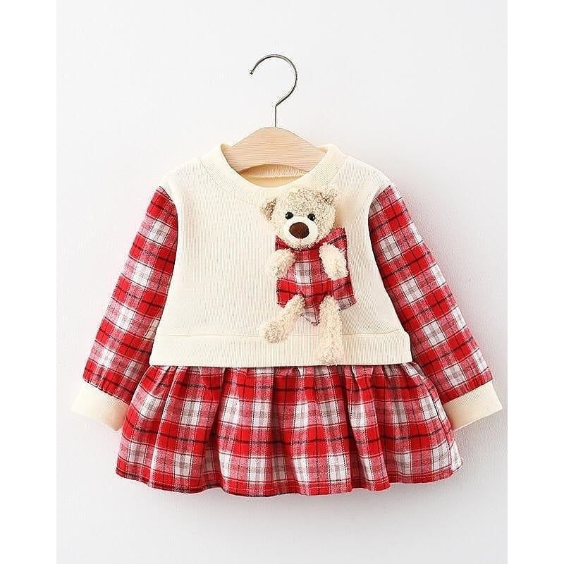 Dress bear anak import