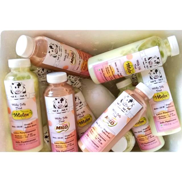 Milky jelly drink