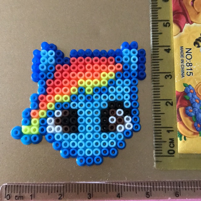 Hamabead mini bead litte pony rainbow dash