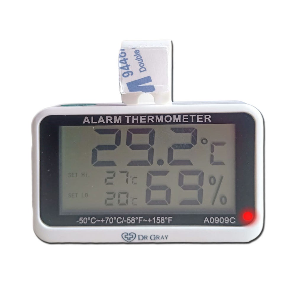 Termometer kulkas ALARM THERMOMETER digital Model A0909C DR GRAY