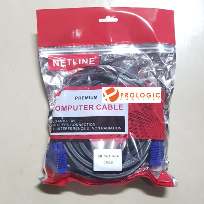Kabel VGA 5 Meter Netline