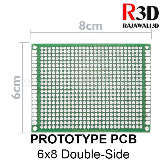 Prototype Double Side PCB 6x8 6*8 Universal Board Dua Sisi