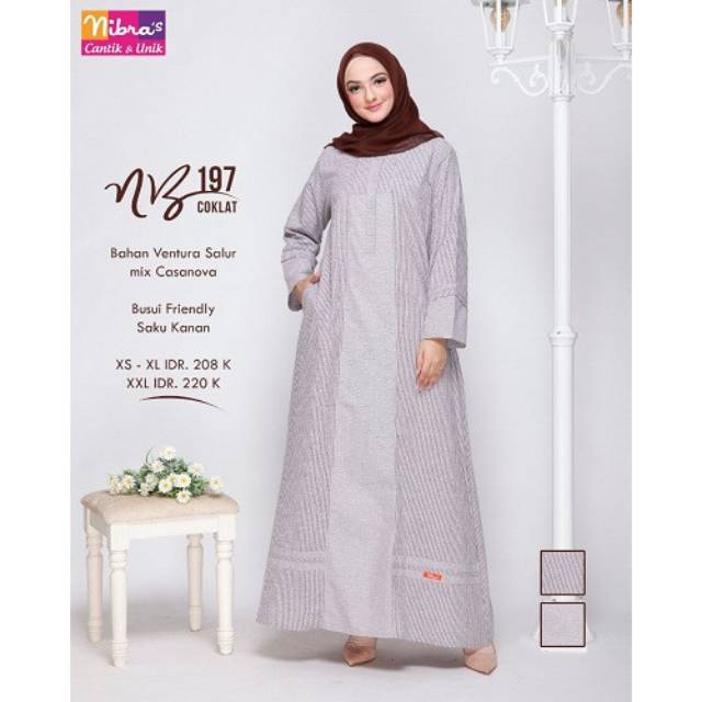 (COD) Gamis NIBRAS Original NB 197 || Branded