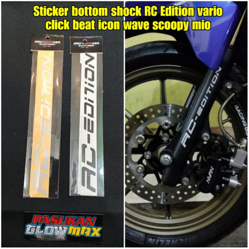 Stiker bottom shock RC EDITION