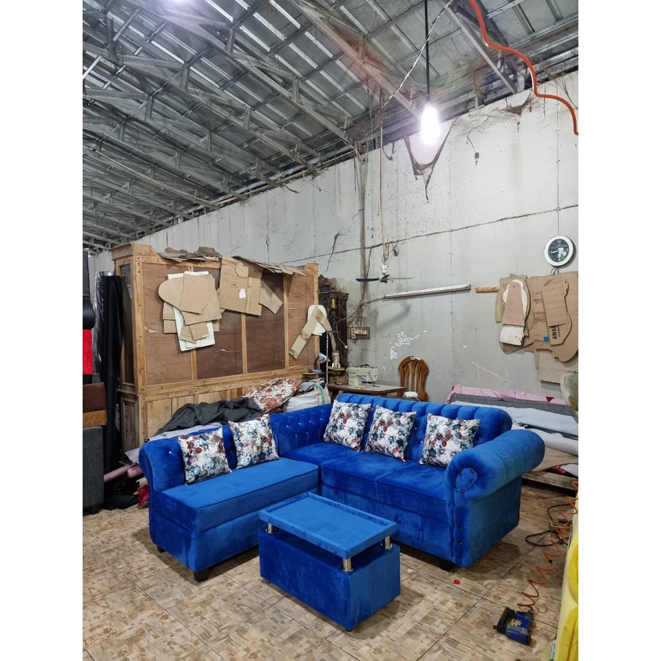 SOFA L KANCING / SOFA RUANG TAMU