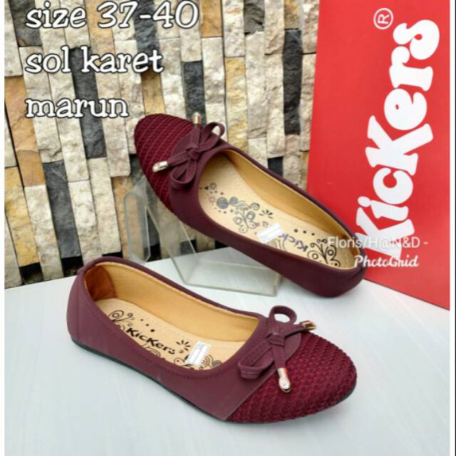 Flatshoes kickers wanita