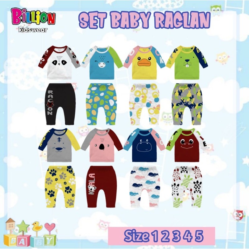 Set baby Raglan billion - F's