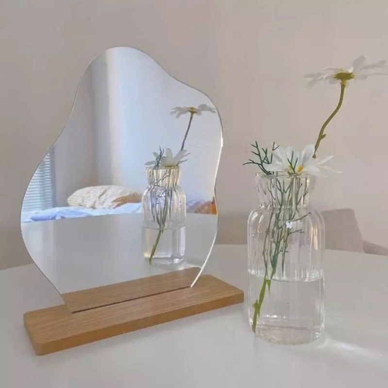 CERMIN ASSTHETIC ACRYLIC/ IRREGULER MIRROR RUBY