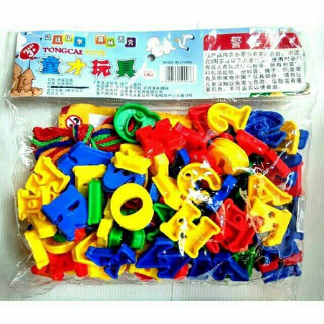 Mainan ronce ABC kantong