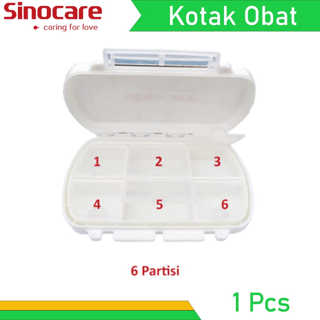Sinocare Kotak Obat Portabel