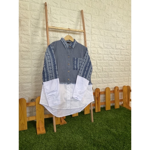Dresskatunkombinasijeansbatik