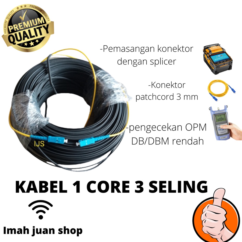 KABEL PRECON 1 CORE 3 SELING100 METER/FIBER OPTIC