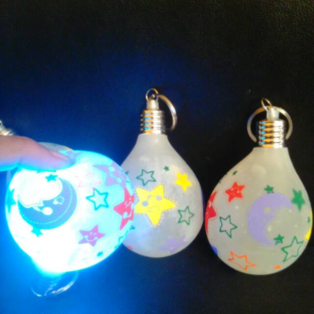 Squishy led bulan bintang