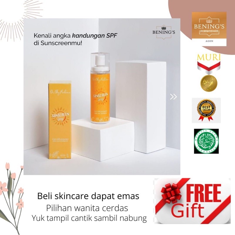 PAKET SUNSCREEN SPRAY BENING’S