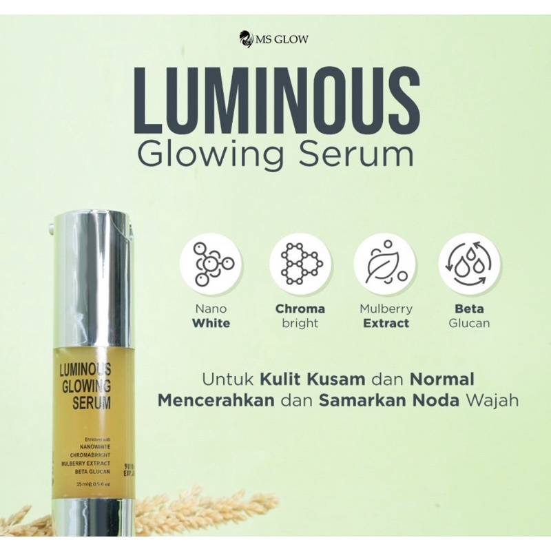 luminous glowing serum.