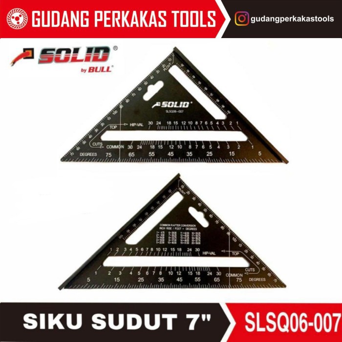 SBO Siku sudut segitiga 7 SOLID SLSQ06-007 BURUAN