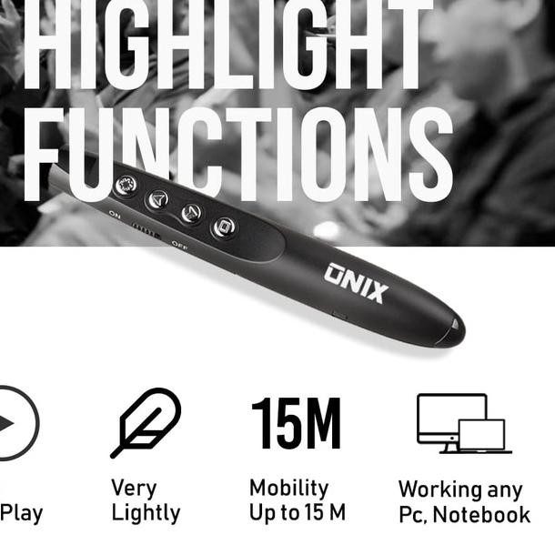 Onix Laser Pointer PP-01 - Handy Wireless Presenter Pointer