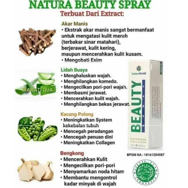 Natura beauty spray