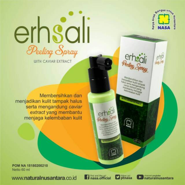 Erhsali peeling spray sabun semprot