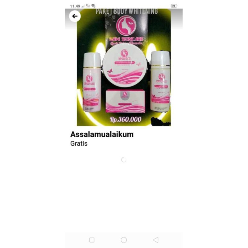 Paket badan whitening