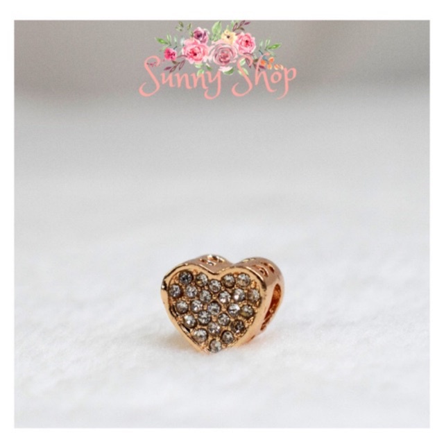 Charm hati gold A0044