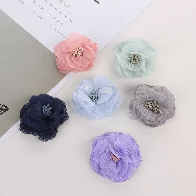 aplikasi bunga korea import 6cm kode B36