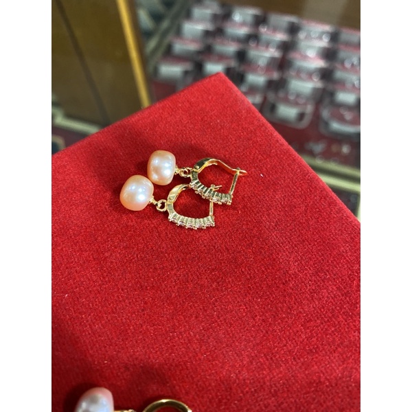 Anting mutiara lombok asli