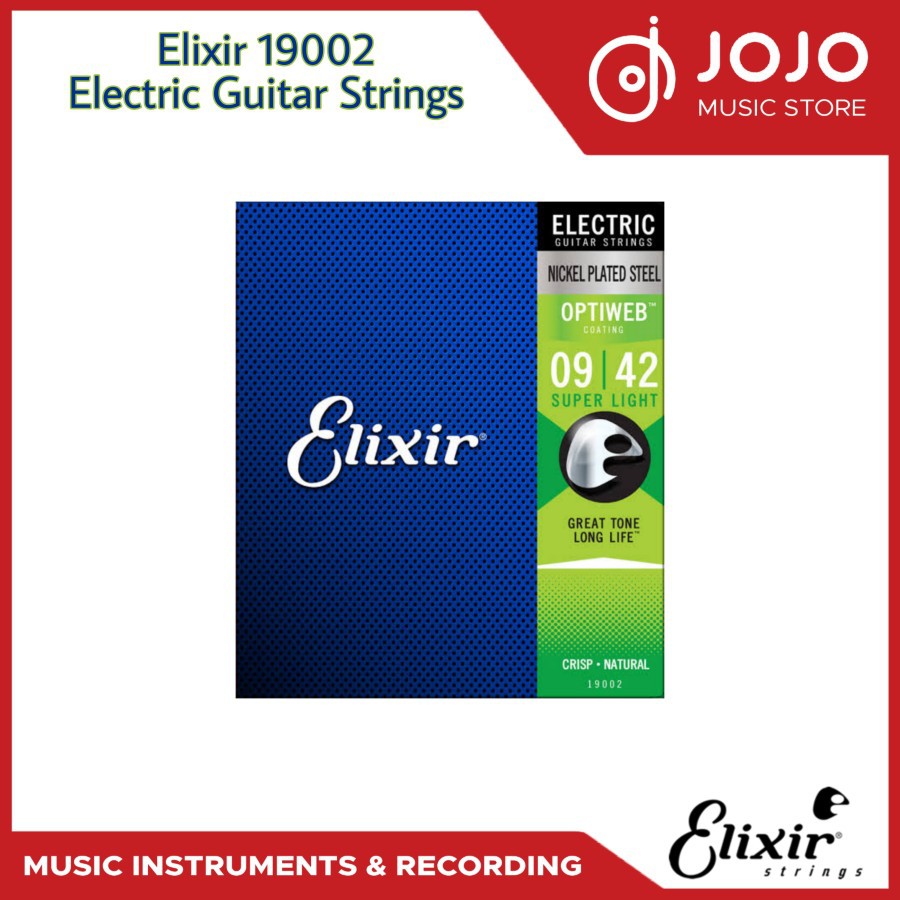 Senar Gitar Electric Elixir 19002 Optiweb 09-042 Original