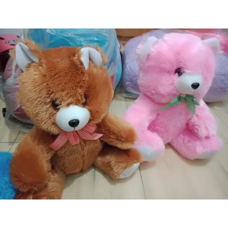 Boneka bear pink coklat