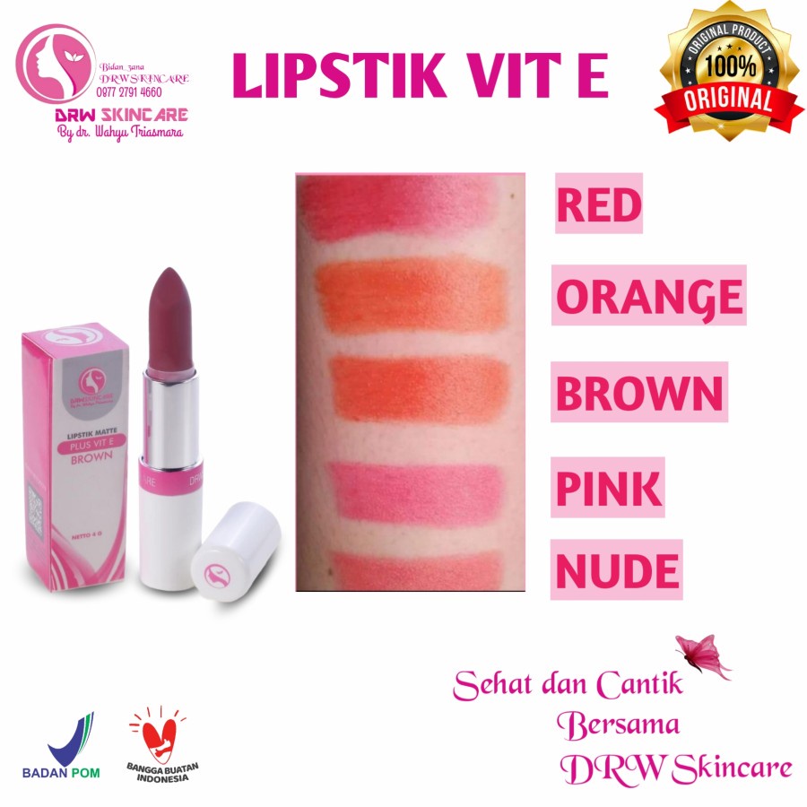 lipstik matte With vit E Drw Skincare