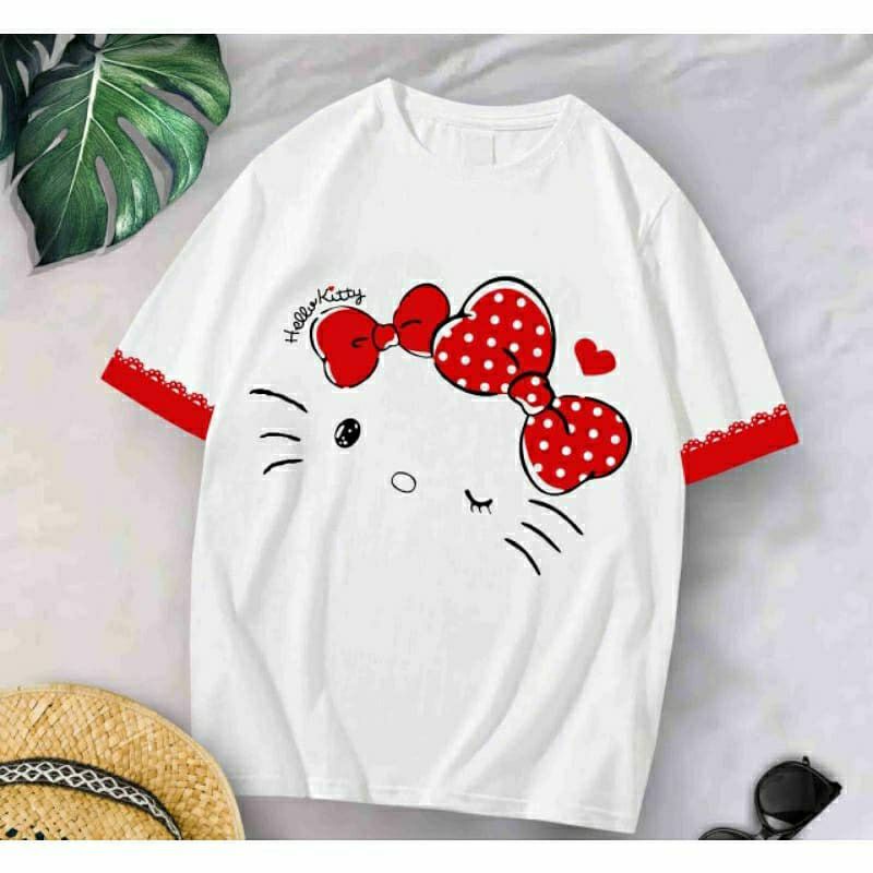 Kaos Dewasa Hello Kitty Bigsize XL