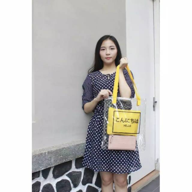 Transparan kuning hello