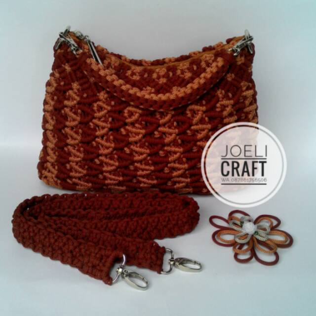 Tas tali kur coklat