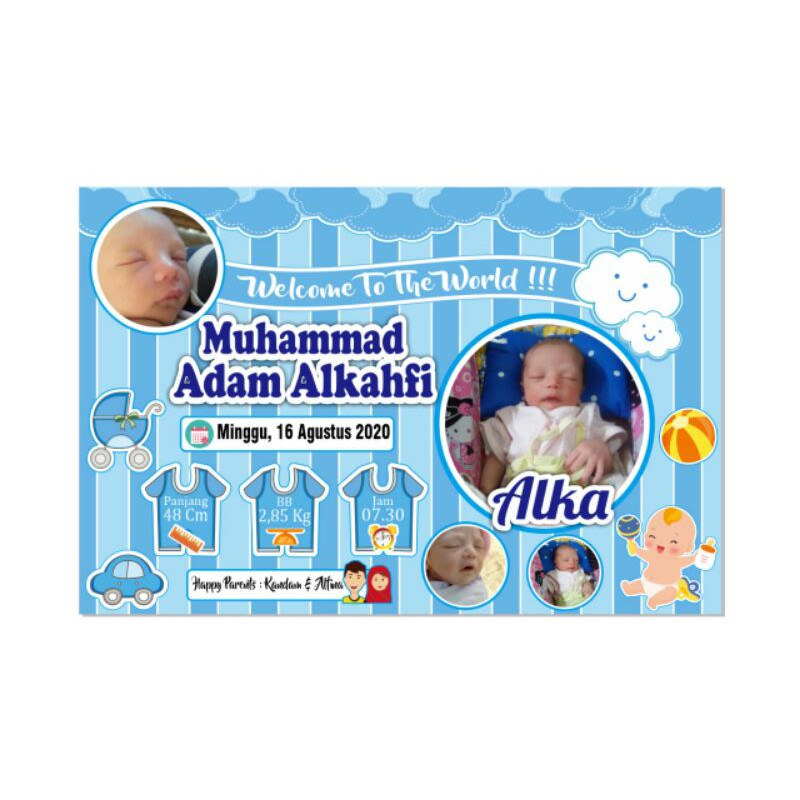 cetak biodata bayi murah