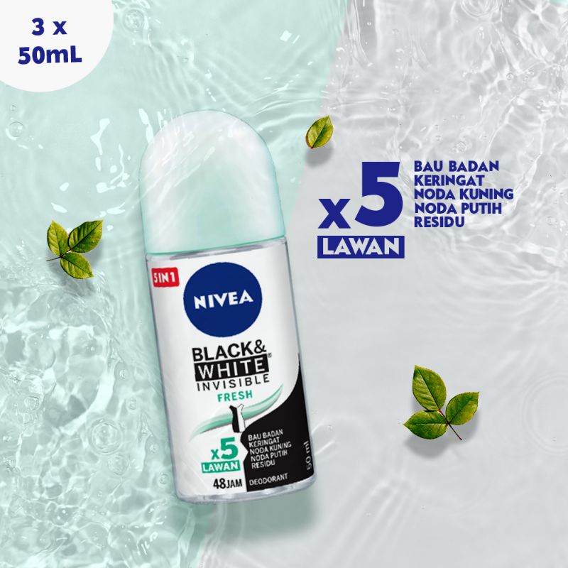 Nivea Deo B&W Fresh 50ml