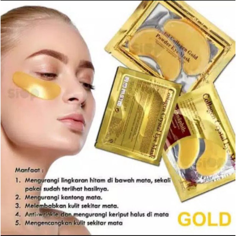 masker mata gold