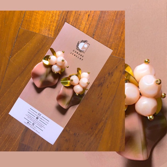 Coral Clip Earrings