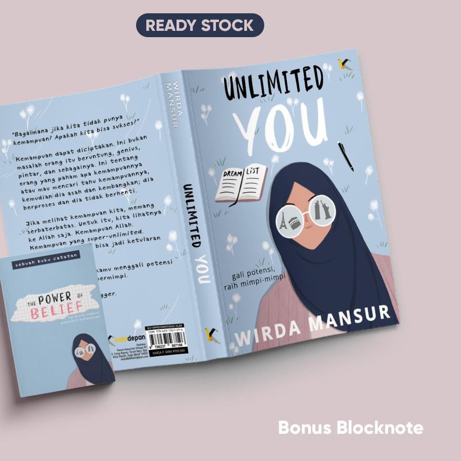 READY!!! UNLIMITED YOU Non TTD + Blocknote - Wirda Mansur 3627
