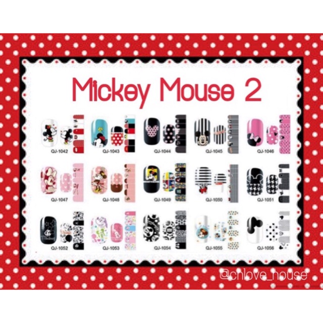 Nail stiker mickey mouse 2