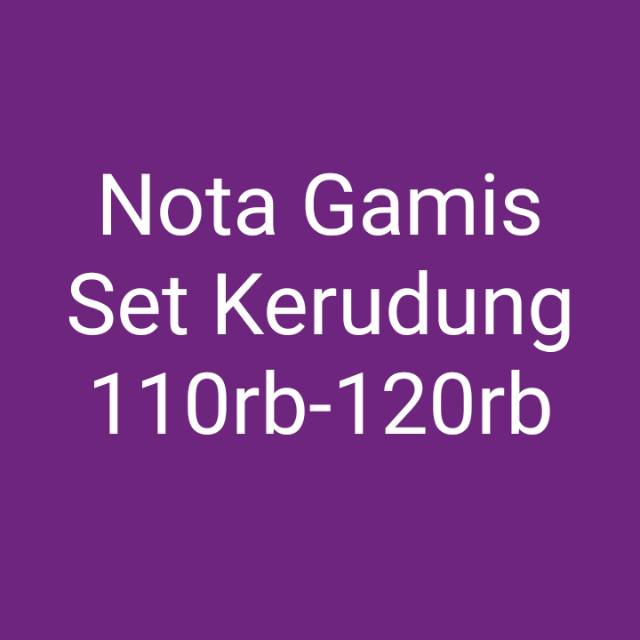 Gamis set kerudung