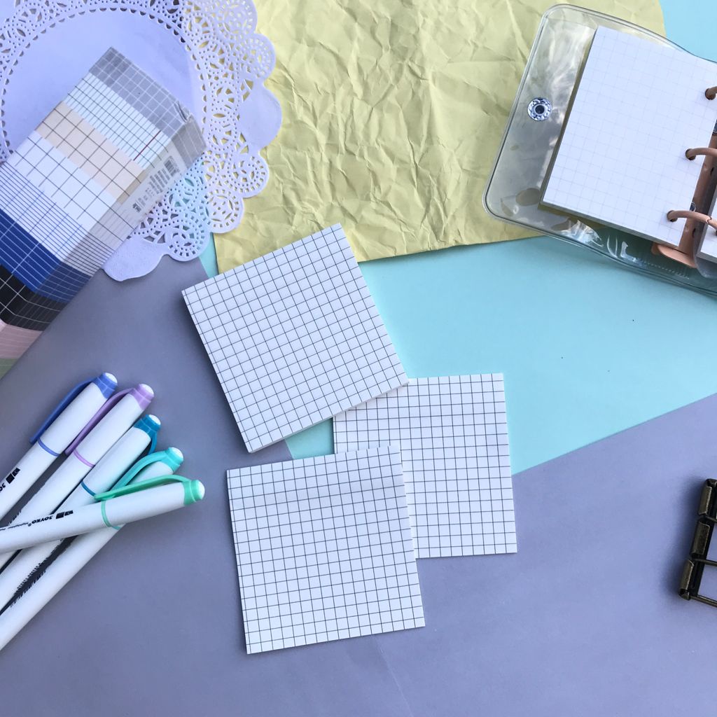 [GSB OFFICIAL] Sticky Notes Grid 10 Lembar Share