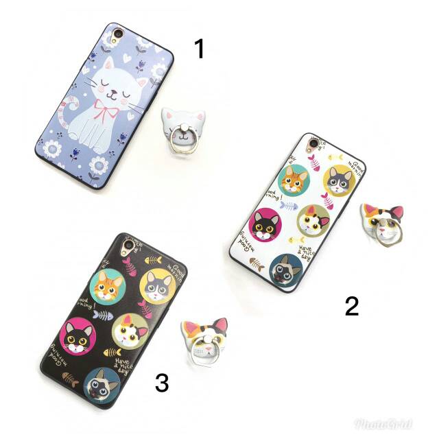 Case sofcase cat+ringstand oppo A37/neo9