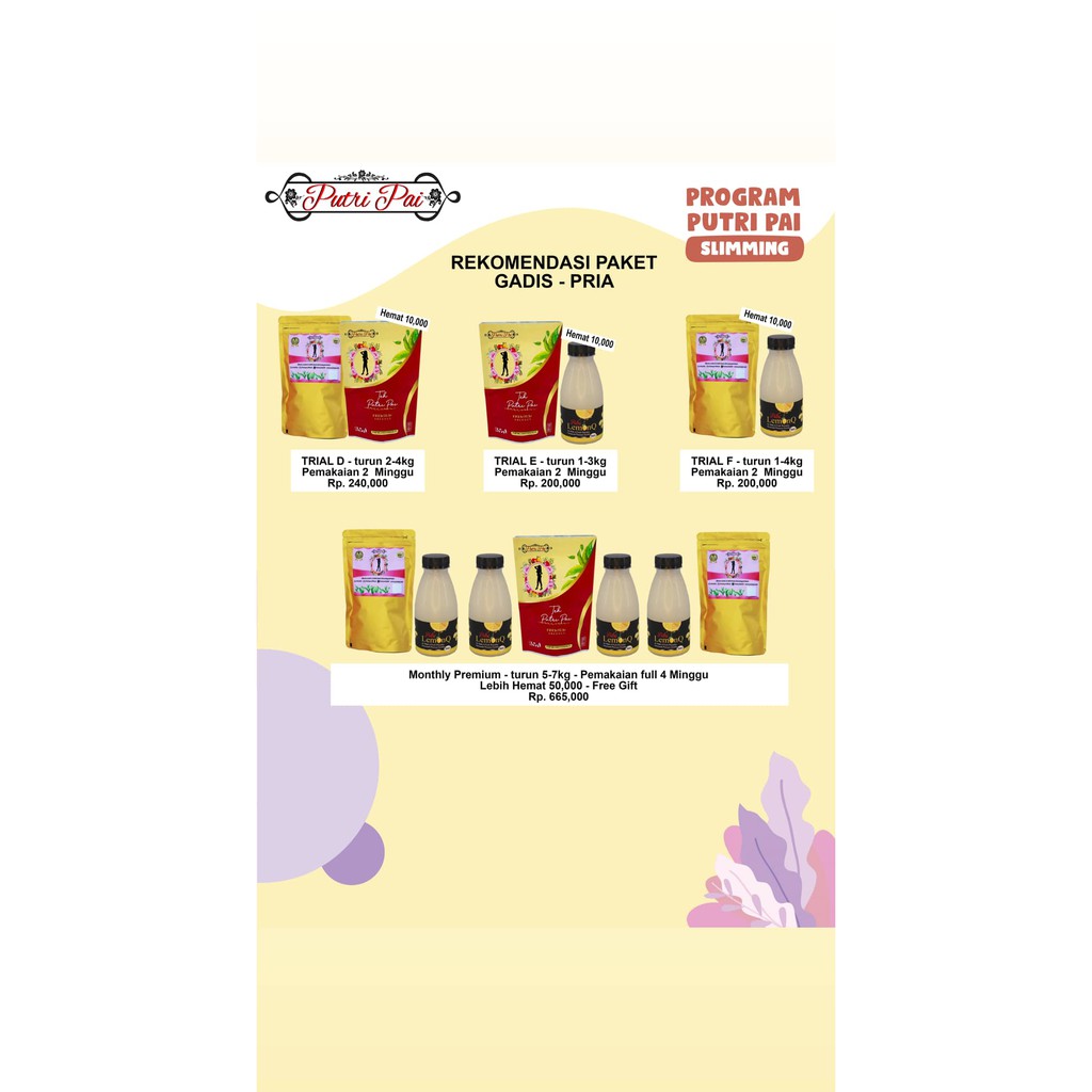 Paket Trial By Putri Pai