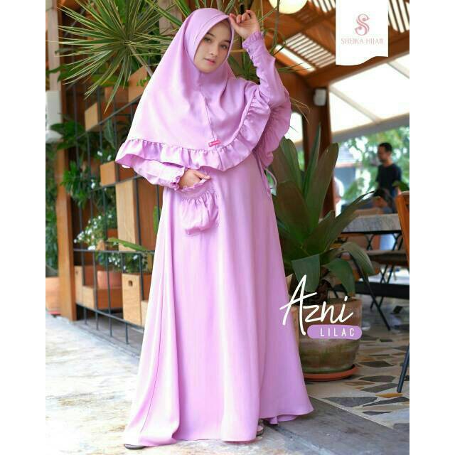 Azni Dress Set Gamis Basic Wollicrepe Kellen