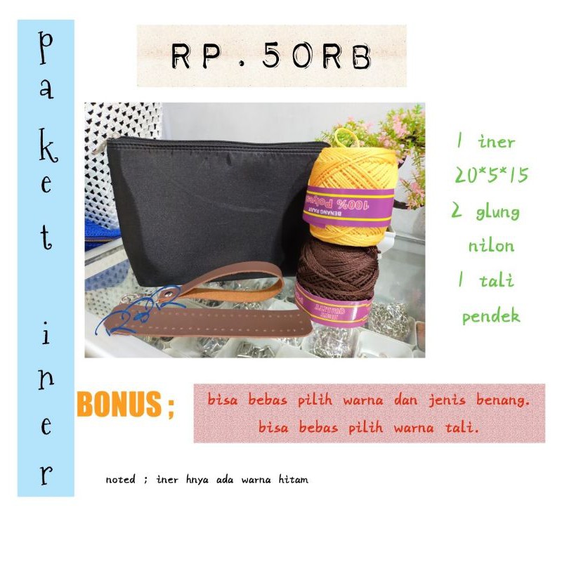 paket iner dokpet/tas