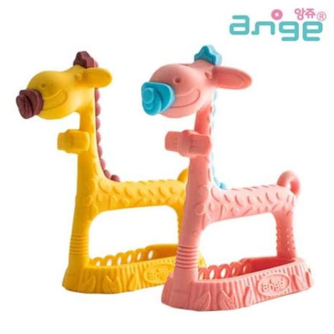 Ange 3D Giraffe Bracelet Teether - Yellow - Termurah !