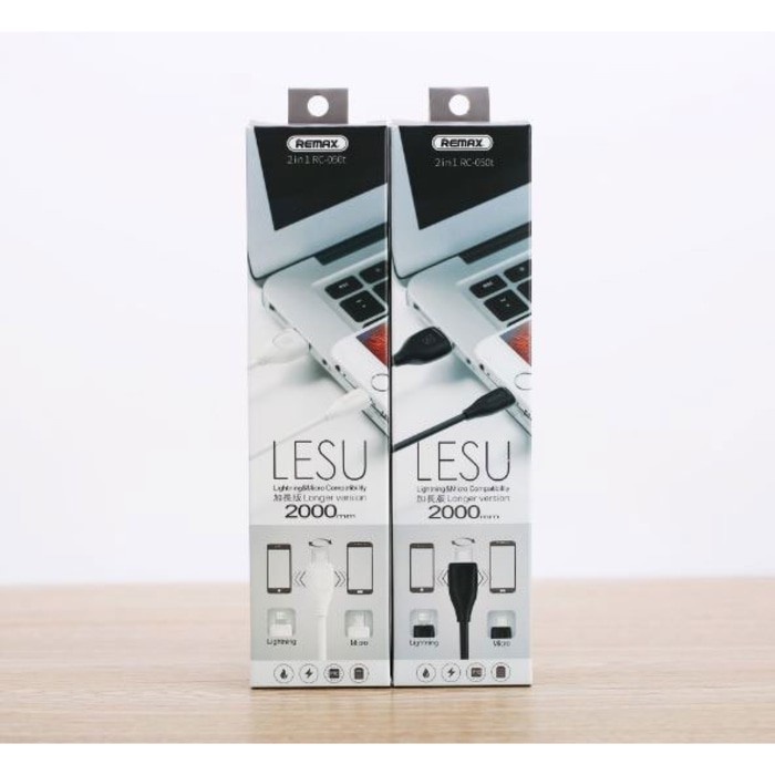 REMAX LESU 2IN1RC-050T KABEL DATA LIGHTNING MICRO USB ANDROID IPHONE