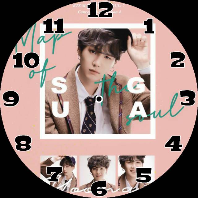 Jam Dinding SUGA BTS